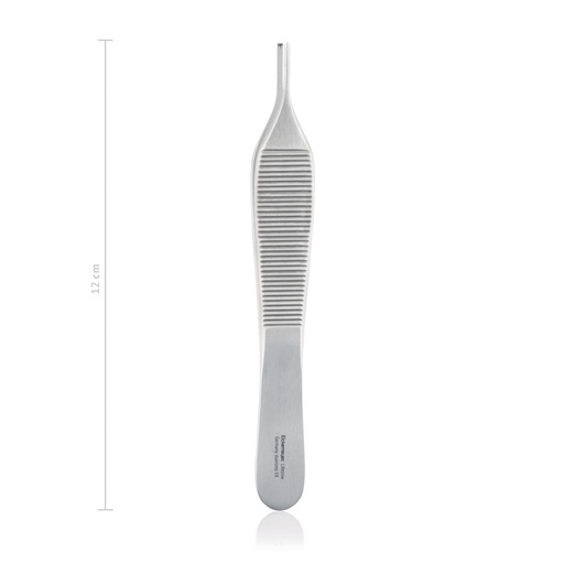 [132812] ADSON szövetcsipesz, 1×2 fogú kivitel, 12 cm