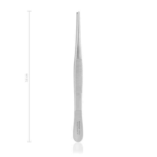 [133216] Sebészeti csipesz, standard, 1×2 fogú kivitel, 16 cm