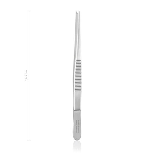[133214] Sebészeti csipesz, standard, 1×2 fogú kivitel, 14,5 cm