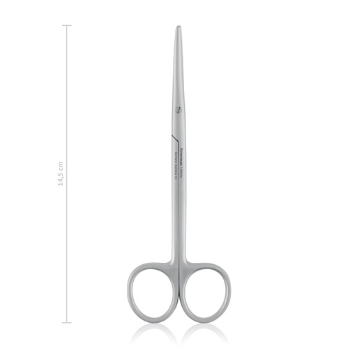 [118314] METZENBAUM preparáló olló, hajlított, tompa/tompa, 14,5 cm
