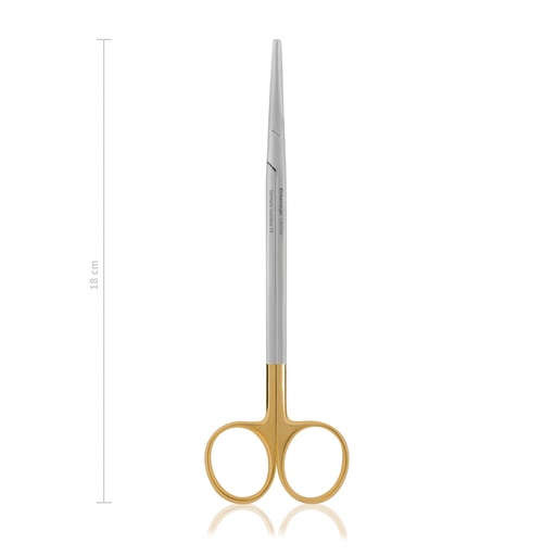 [116318] METZENBAUM preparáló olló, 18 cm, ívelt, TC
