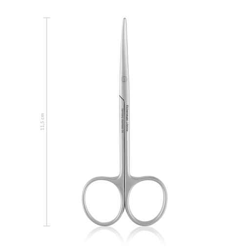 [118111] METZENBAUM preparáló olló, hajlított, egyenes/egyenes, 11,5 cm