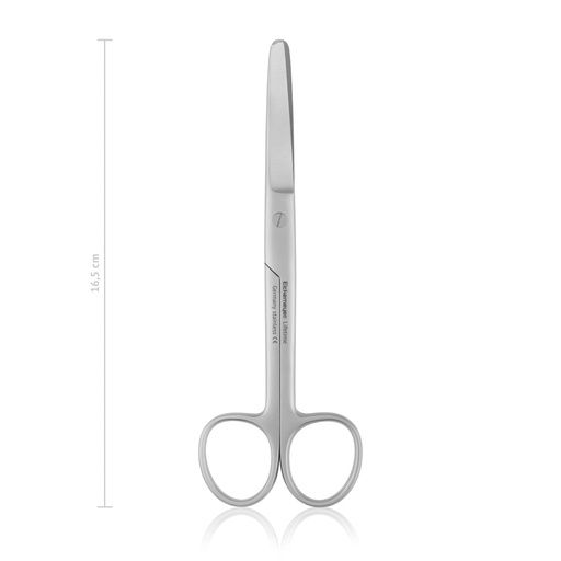 [114116] Sebészeti olló, 16,5 cm, ívelt, tompa/tompa