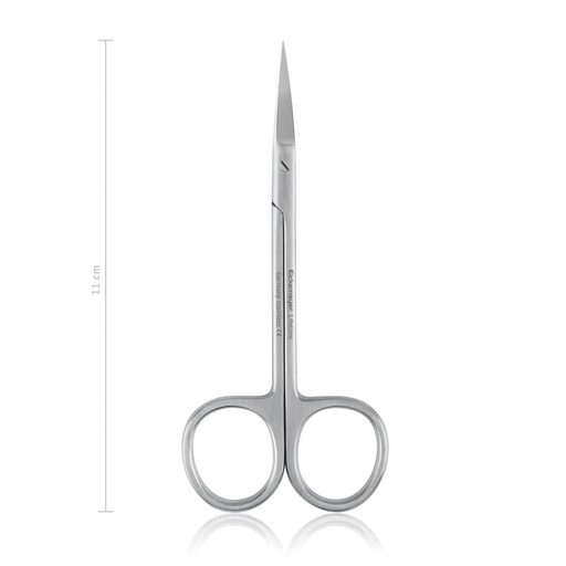 [110611] Finom olló, 11 cm, egyenes, hegyes/hegyes