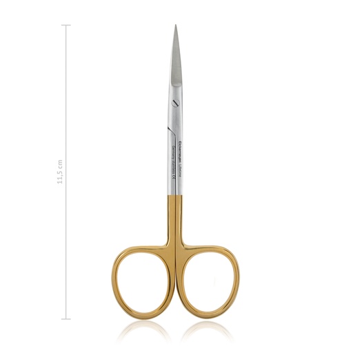 [110011] Finom sebészeti olló, 11,5 cm, egyenes, hegyes/hegyes, TC