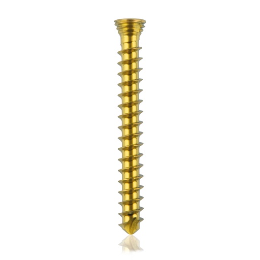 [185534] Titán zárócsavar Ø2,3 × 20 mm, szögstabil, többirányú, kék, Torx 6, önfúró, önmetsző
