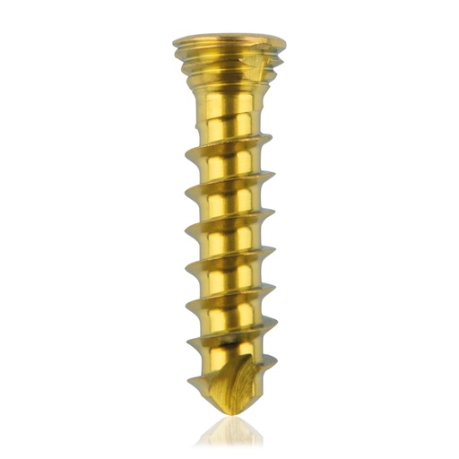 [185529] Titán zárócsavar Ø2,3 × 10 mm, szögstabil, többirányú, kék, Torx 6, önfúró, önmetsző