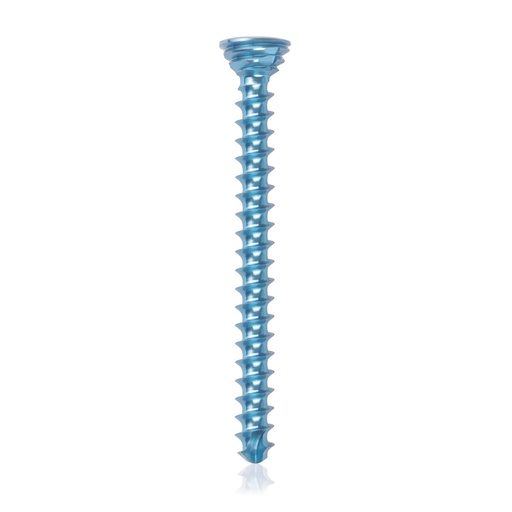 [185545] Titán zárócsavar Ø2,7 × 30 mm, szögstabil, többirányú, kék, Torx 10, önfúró, önmetsző
