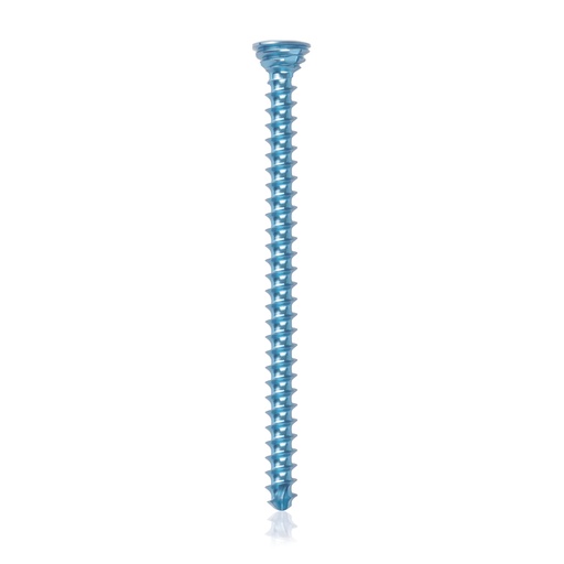 [185604] Titán zárócsavar Ø2,7 × 40 mm, szögstabil, többirányú, kék, Torx 10, önfúró, önmetsző