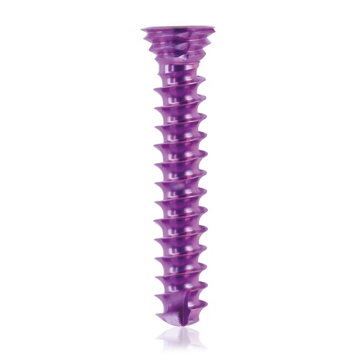 [185575] Titán zárócsavar Ø3,5 × 20 mm, szögstabil, többirányú, magenta, Torx 10, önfúró, önmetsző