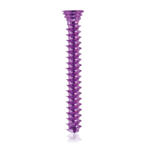 [185578] Titán zárócsavar Ø3,5 × 26 mm, szögstabil, többirányú, magenta, Torx 10, önfúró, önmetsző