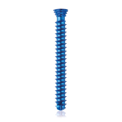 [185463] Titán zárócsavar Ø4,0 × 32 mm, szögstabil, többirányú, kék, Torx 10, önfúró, önmetsző