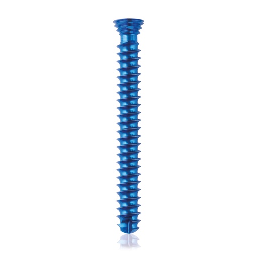 [185464] Titán zárócsavar Ø4,0 × 34 mm, szögstabil, többirányú, kék, Torx 10, önfúró, önmetsző