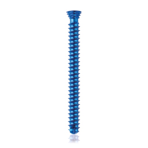 [185466] Titán zárócsavar Ø4,0 × 38 mm, szögstabil, többirányú, kék, Torx 10, önfúró, önmetsző