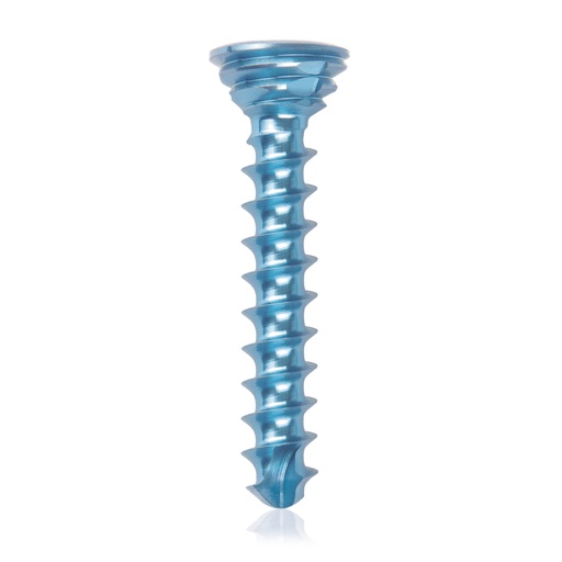 [185538] Titán zárócsavar Ø2,7 × 16 mm, szögstabil, többirányú, kék, Torx 10, önfúró, önmetsző