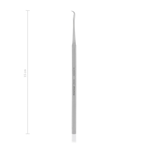 [176405] Kézi fogkő-eltávolító (szkélerező), keskeny, hegyes sólyomcsőr alakú, 15 cm