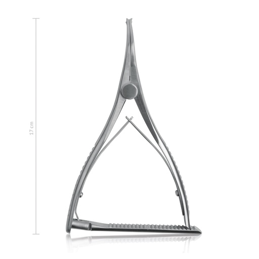 [184117] Osteotómia-retractor, „Inge” típus, Meutstege, 17 cm
